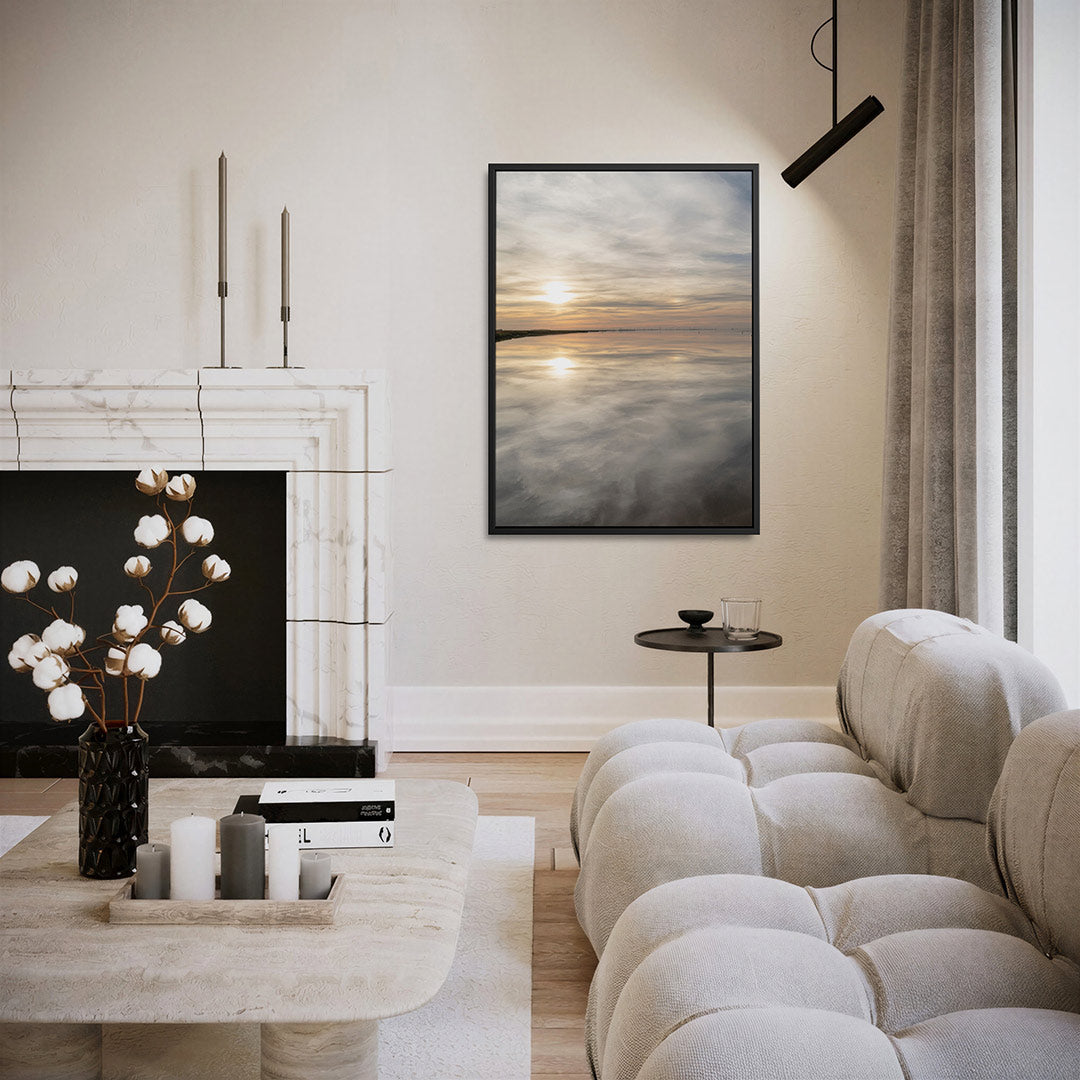 Rustige zonsondergang Kunstwerk