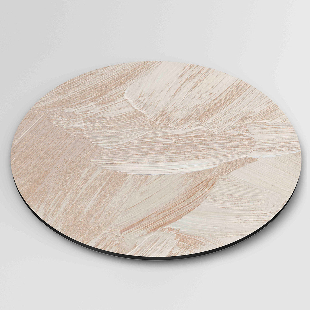Beige textuur Muurcirkel