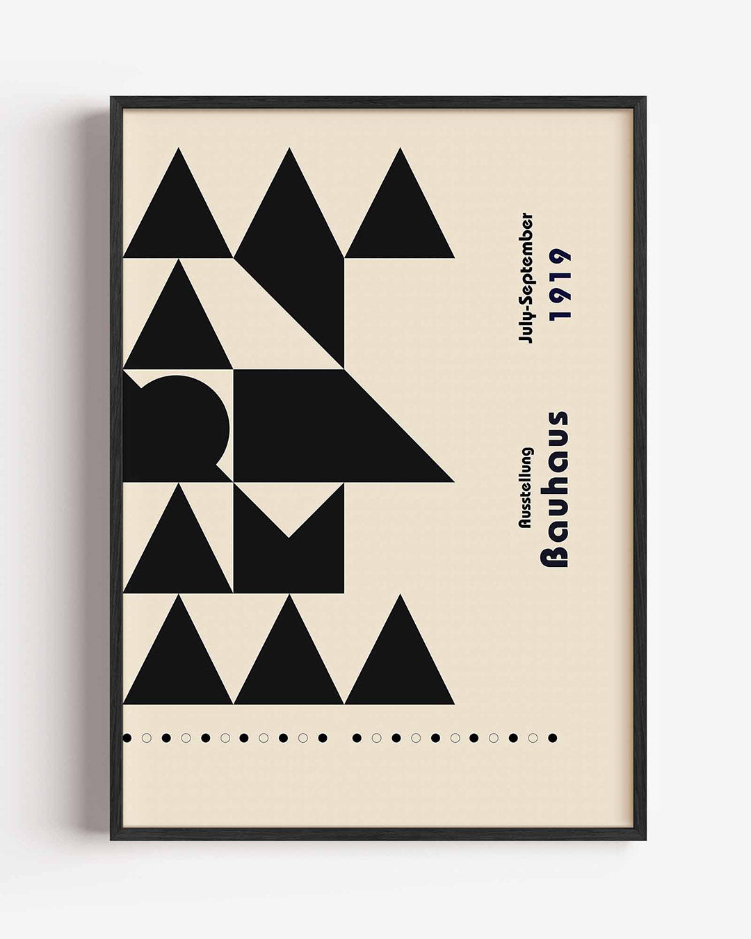Geometrisch lijnenspel Poster