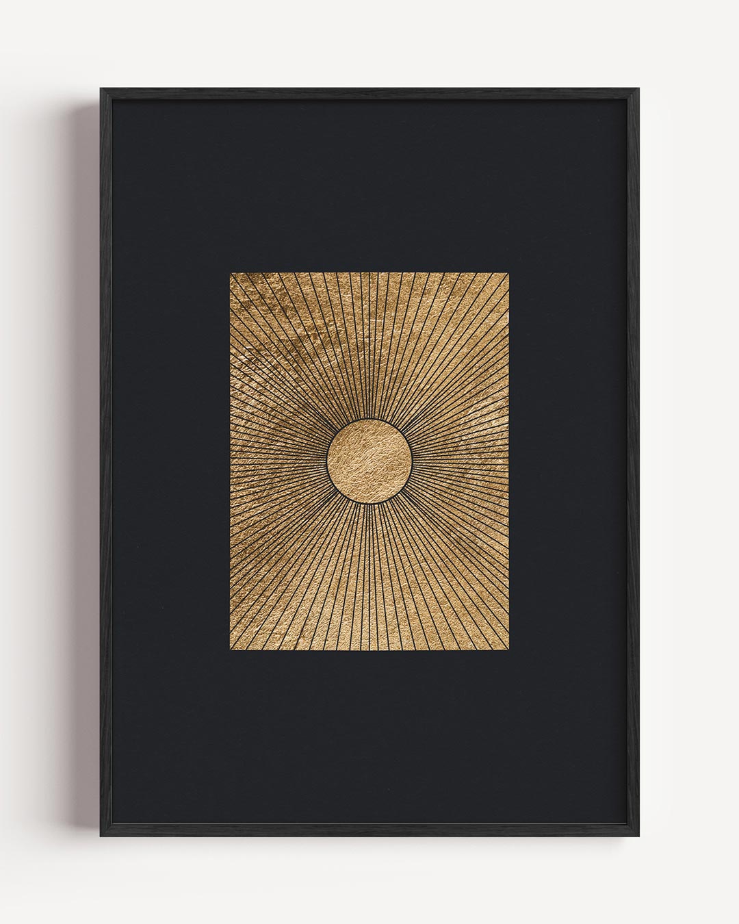 Stralende Gouden Zon Poster-WallArtistic