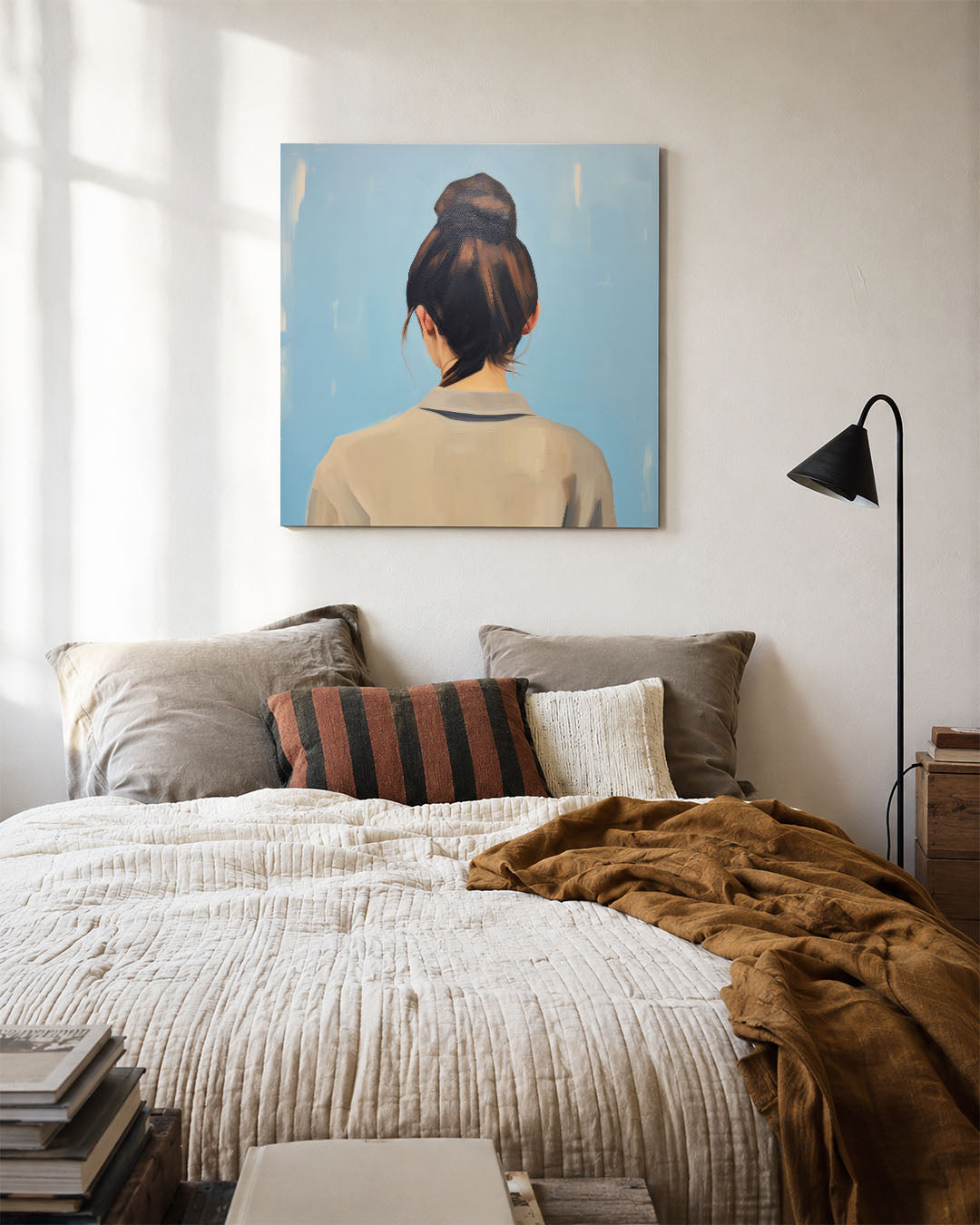 Vrouwelijke rugaanzicht Kunstwerk