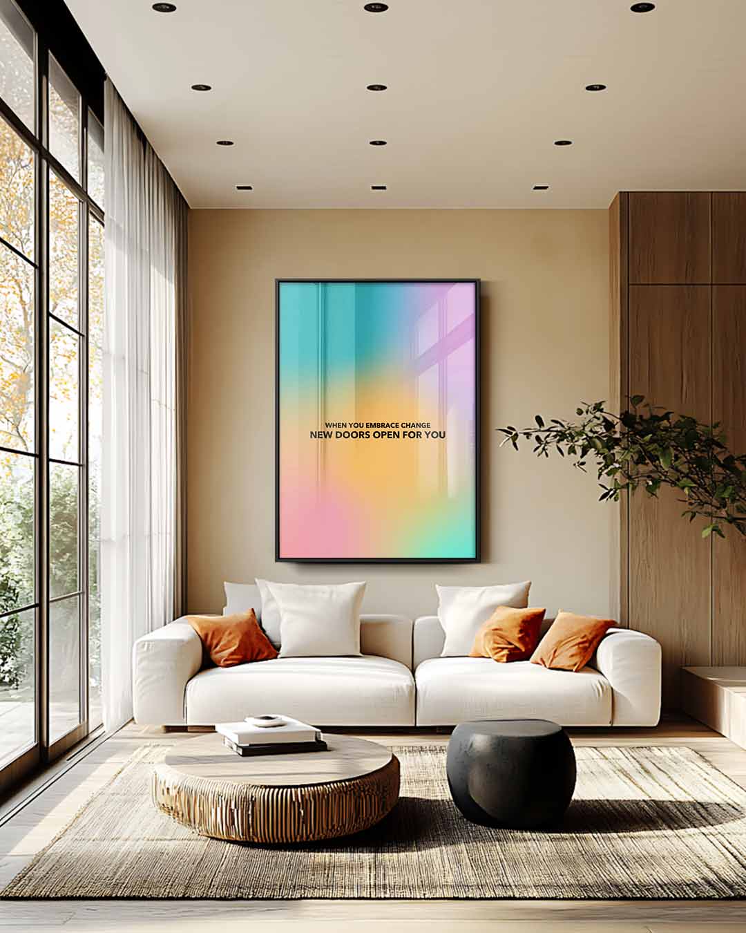 Inspirerende Kleurenmix Wanddecoratie Kunstwerk-canvas-dibond-plexiglas-wanddecoratie-WallArtistic