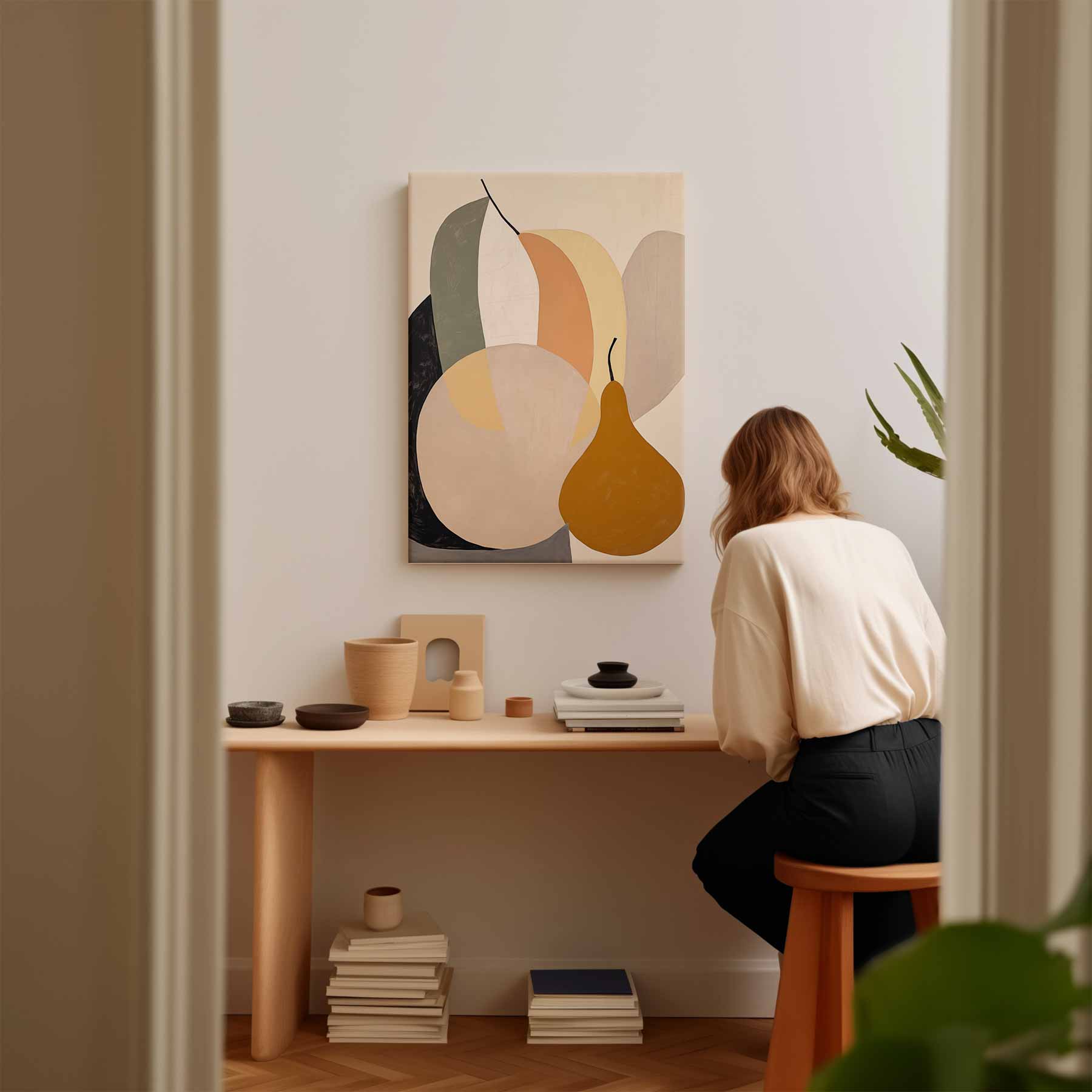Vrolijke Fruitige Abstractie Kunstwerk-canvas-dibond-plexiglas-wanddecoratie-WallArtistic