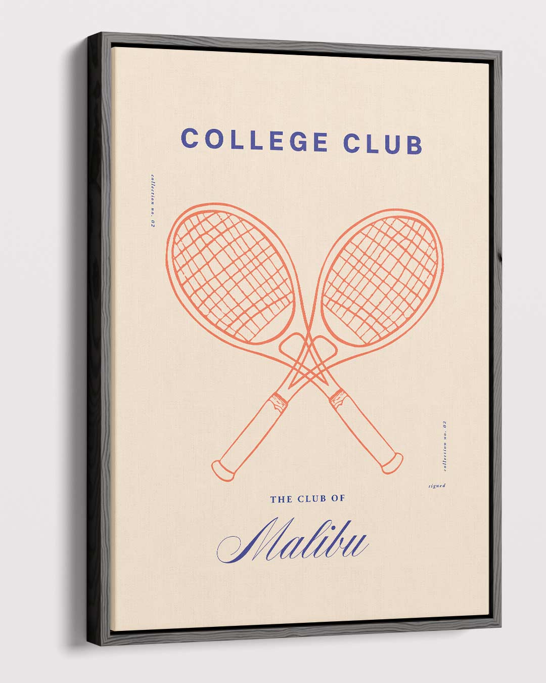 Tennisstijl in Malibu Kunstwerk-canvas-dibond-plexiglas-wanddecoratie-WallArtistic