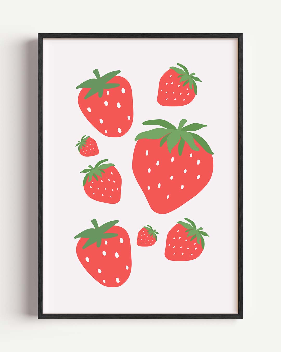 Zomerse Aardbeiensensatie Poster-WallArtistic