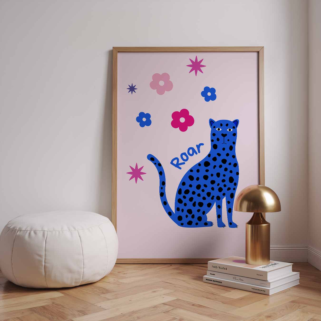 Roarende Luipaard Poster