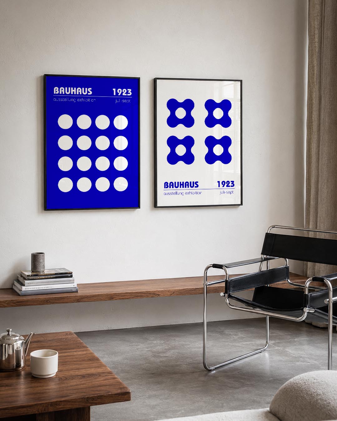 Cirkels en blauw Posterset
