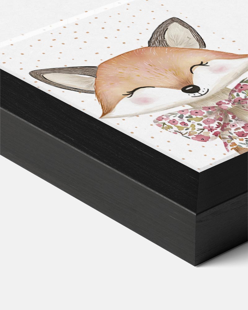 Vos met Strik Poster-WallArtistic