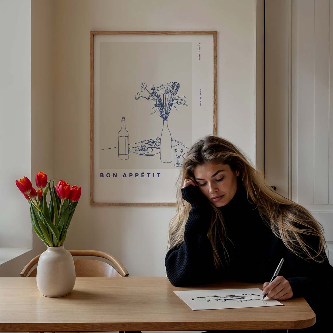 Bon Appétit Breakfast Club Poster-WallArtistic