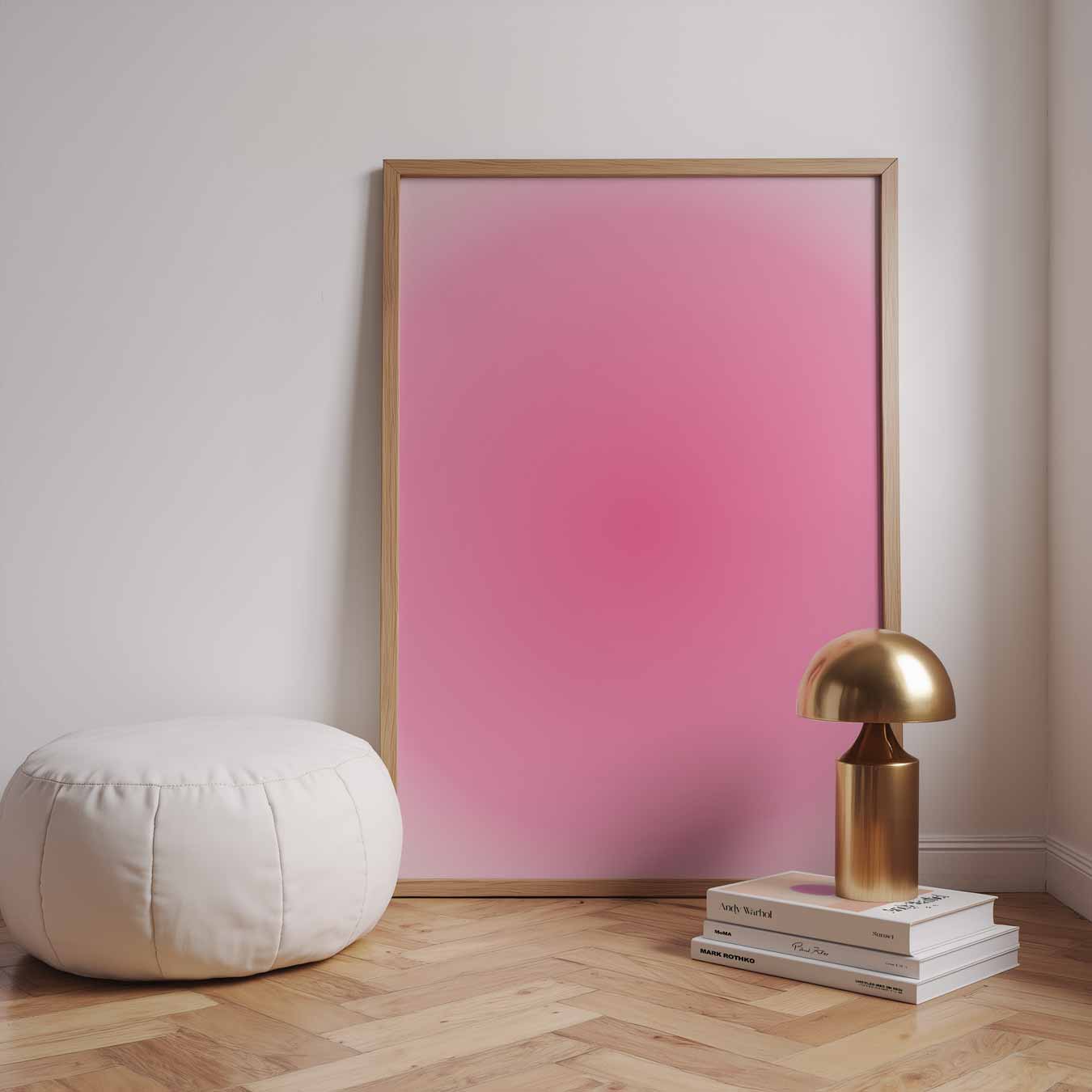 Roze Droomachtige Poster-WallArtistic