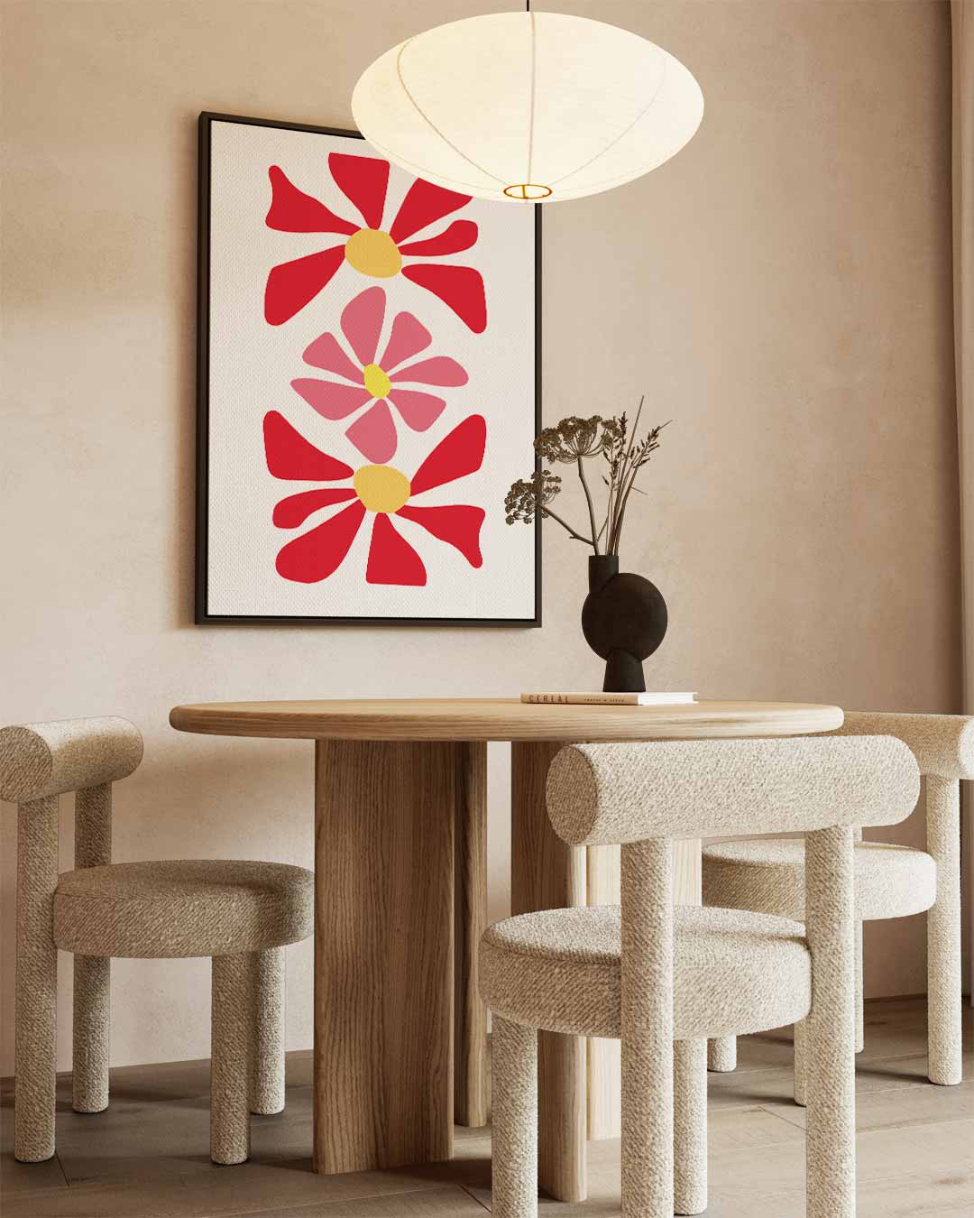 Vrolijke Bloemenpracht Kunstwerk-canvas-dibond-plexiglas-wanddecoratie-WallArtistic