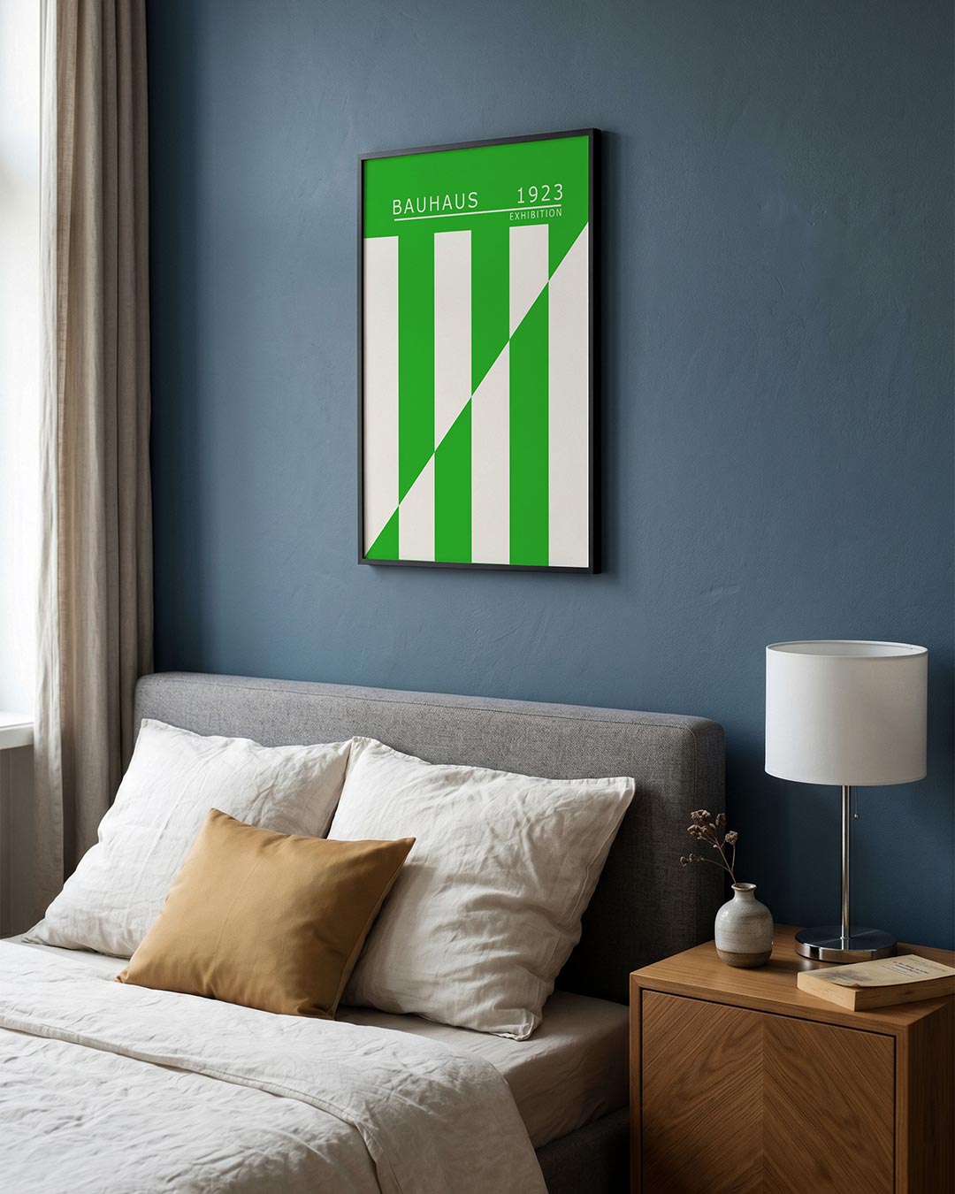 Groene lijnenspel Poster