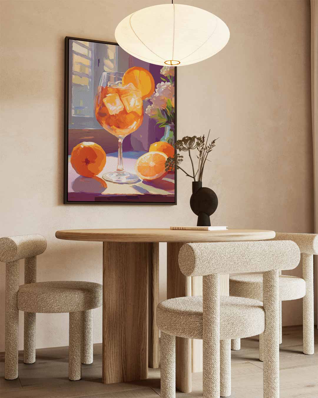 Zomers Aperitief Schilderij Kunstwerk-canvas-dibond-plexiglas-wanddecoratie-WallArtistic