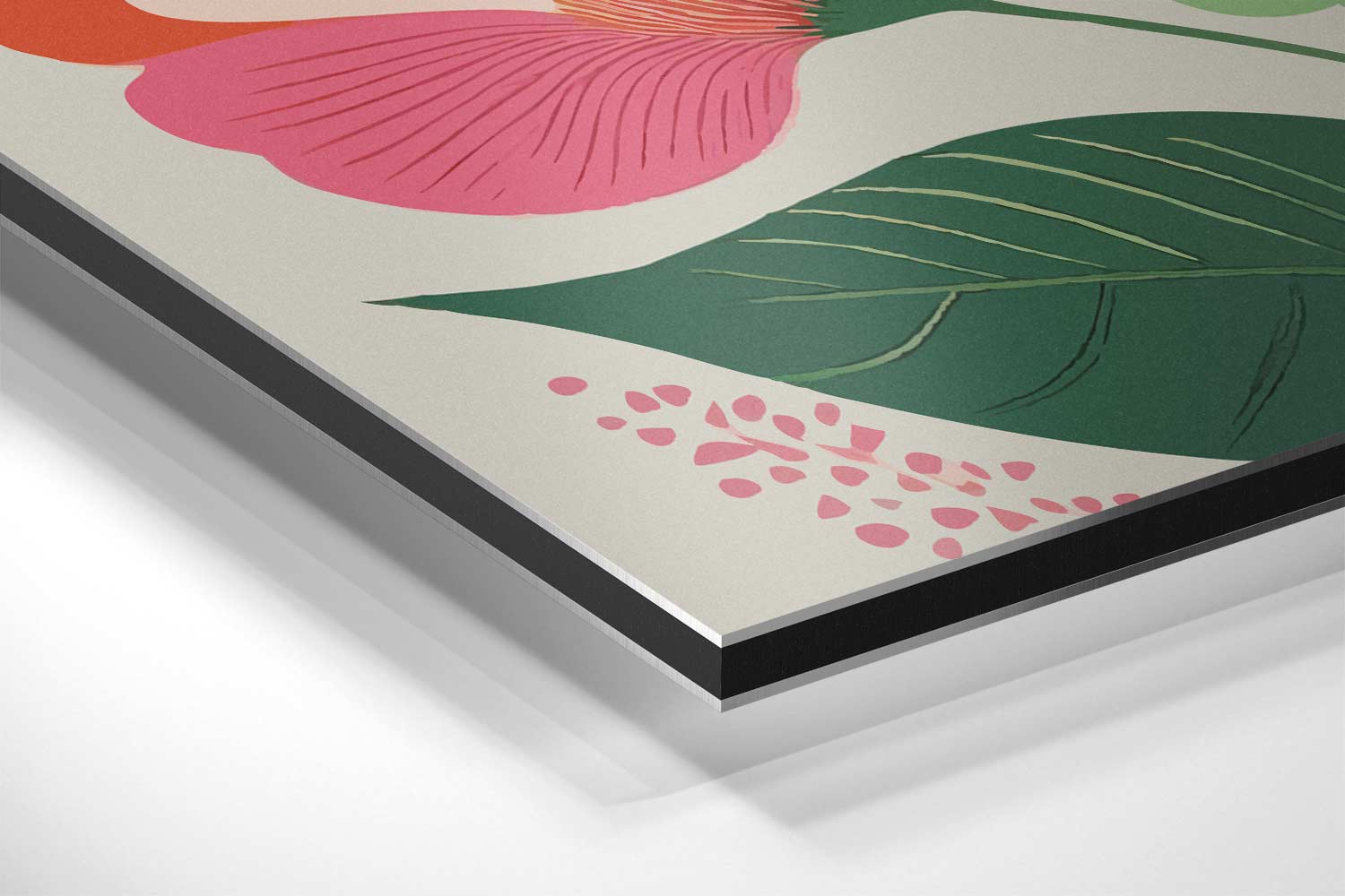 Bloemenpracht in Boho Stijl Kunstwerk-canvas-dibond-plexiglas-wanddecoratie-WallArtistic