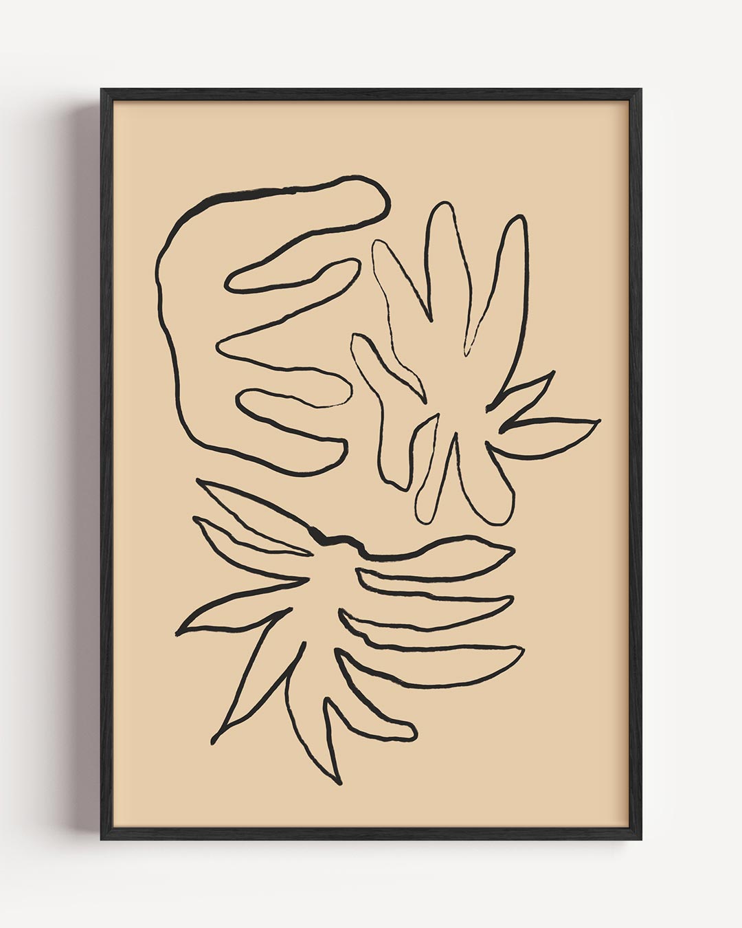 Organische Lijnen Poster-WallArtistic