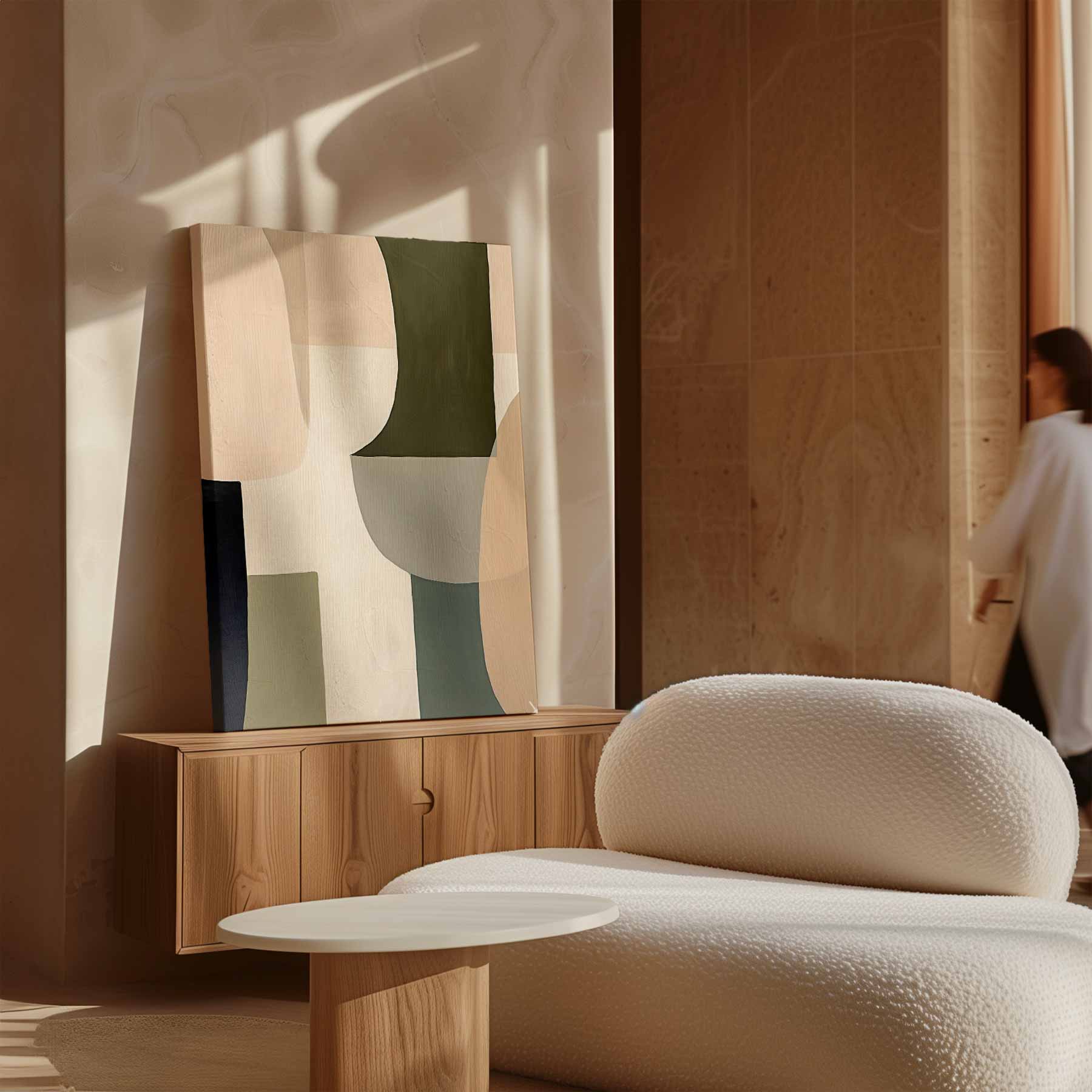 Geometrische Harmonie Kunstwerk-canvas-dibond-plexiglas-wanddecoratie-WallArtistic