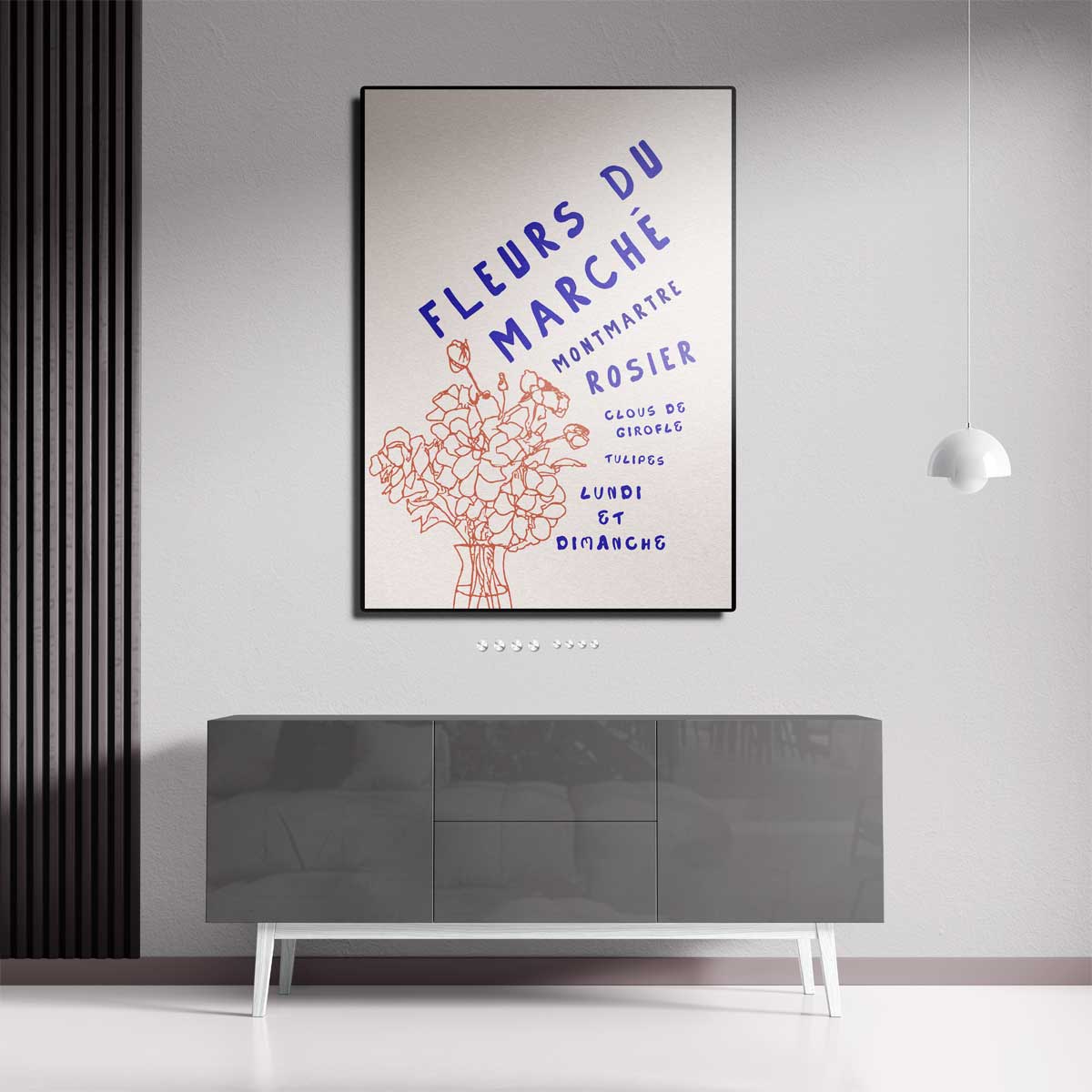 Fleurs du Marché Poster