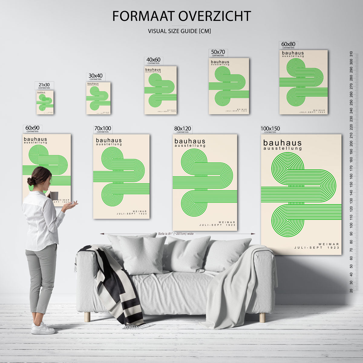 Lijnen en vormen Poster