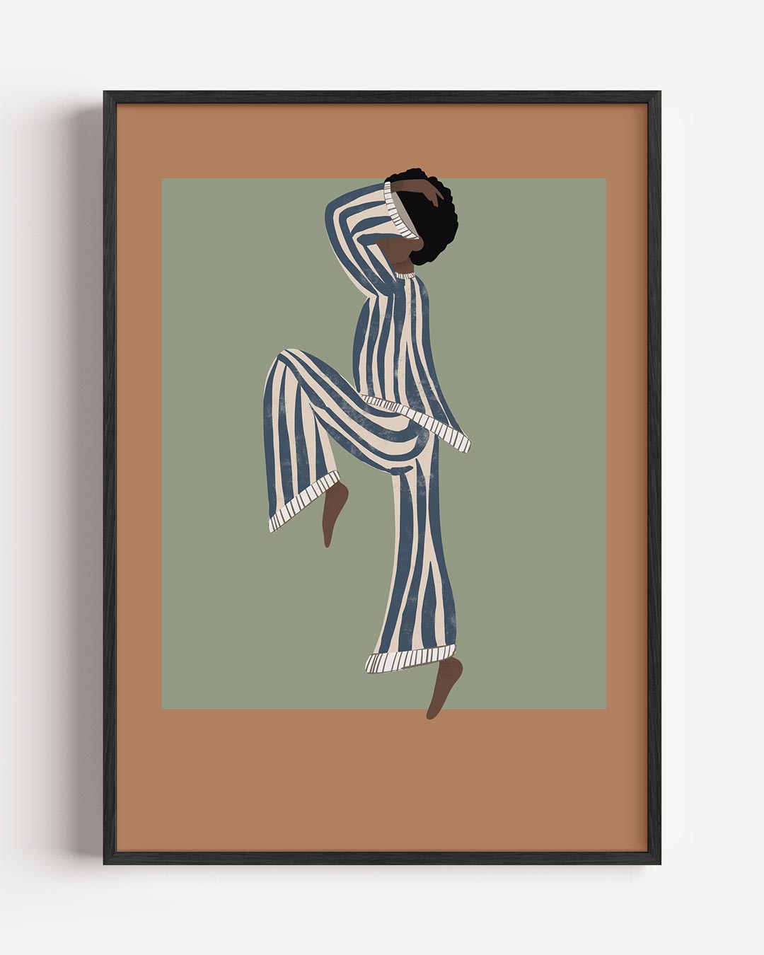 Relaxed in Strepen Poster-WallArtistic