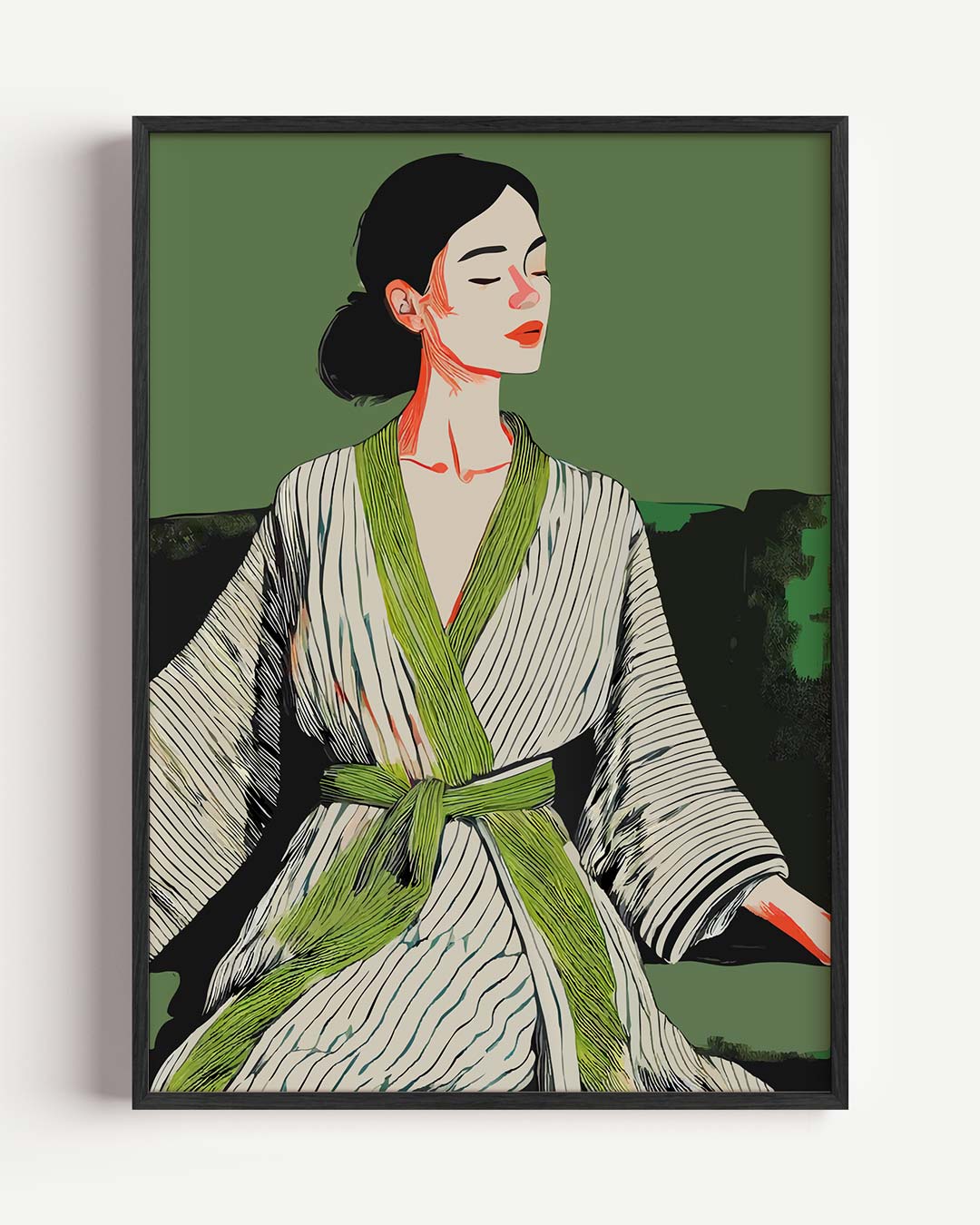 Zen Meditatie Vrouwenposter-WallArtistic