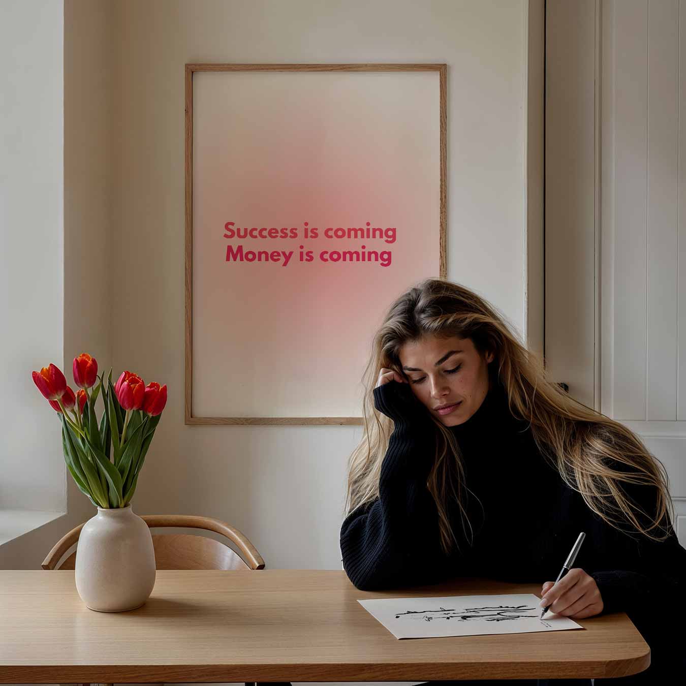 Inspirerende Succes Poster-WallArtistic