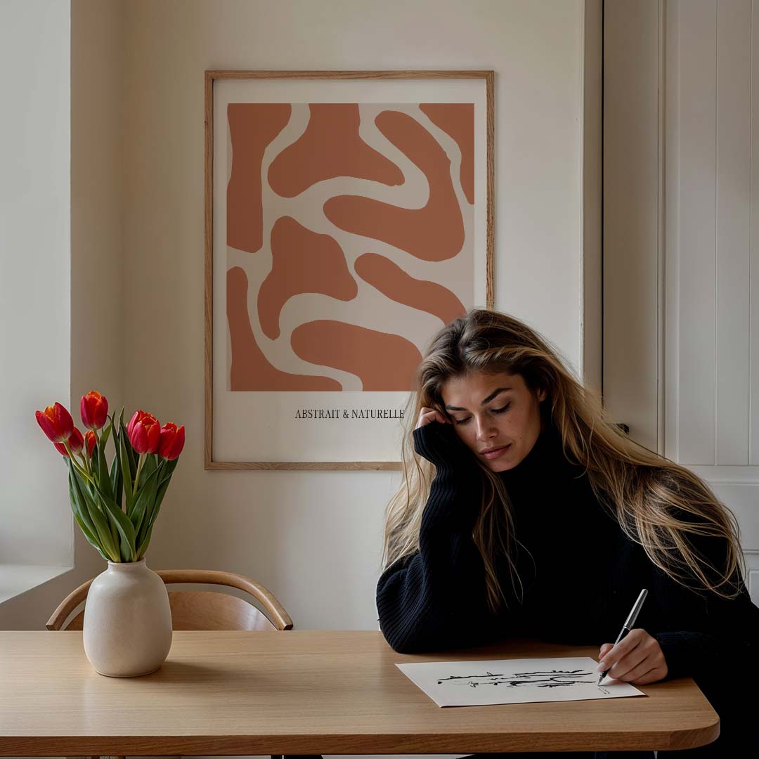 Abstracte Natuurlijke Flow Poster-WallArtistic