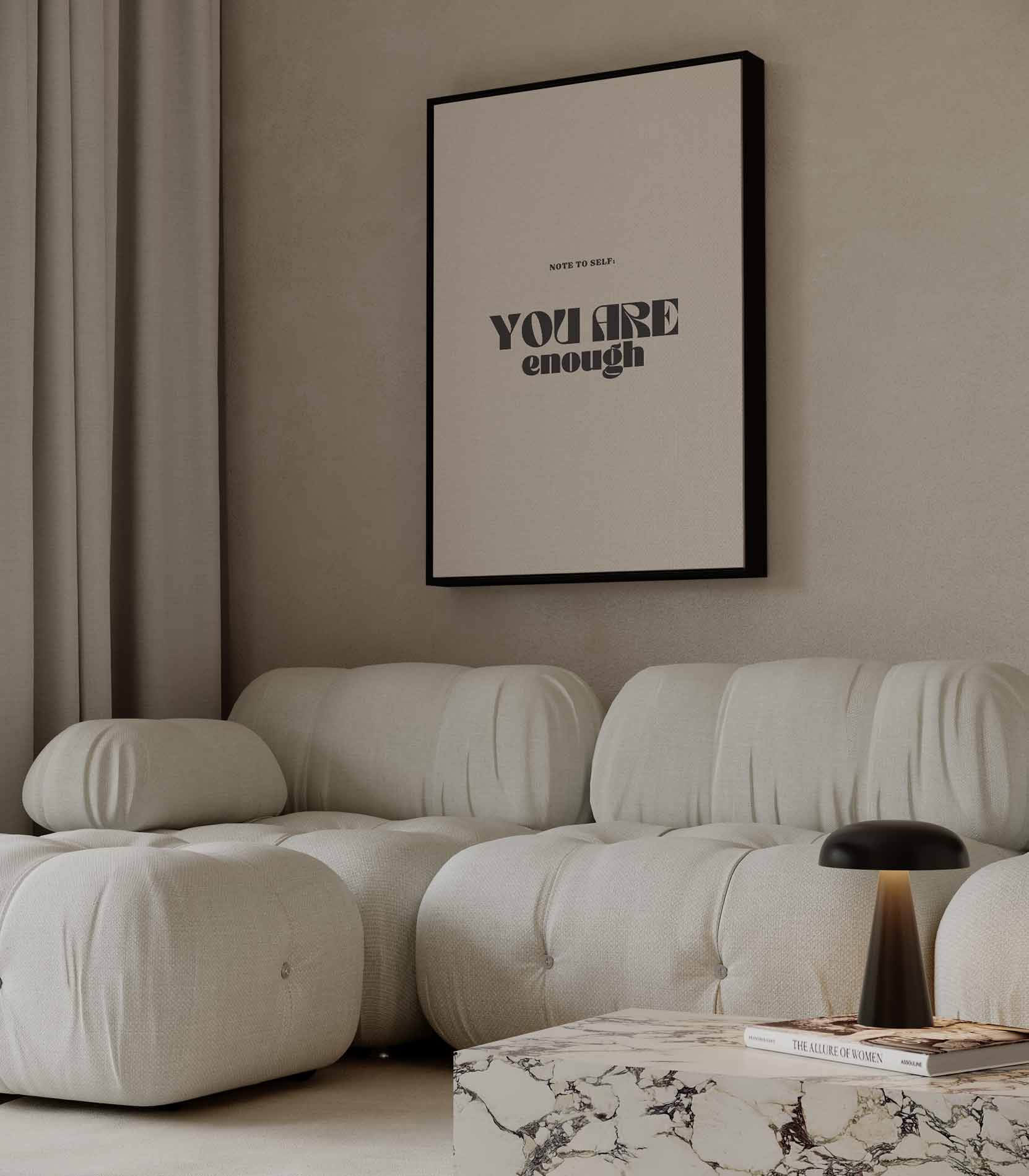 Inspirerende Motivatieposter "You Are Enough