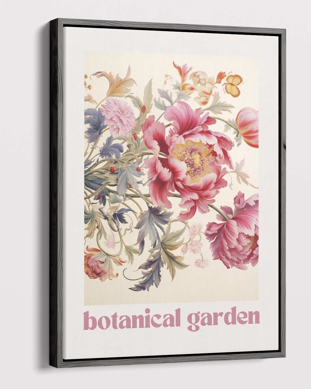 Kleurrijke Bloementuin Kunstwerk-canvas-dibond-plexiglas-wanddecoratie-WallArtistic