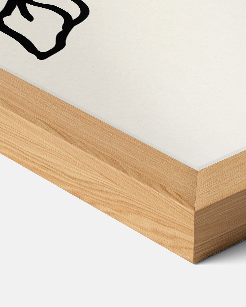 Stijlvolle Bloemenlijntekening Poster-WallArtistic