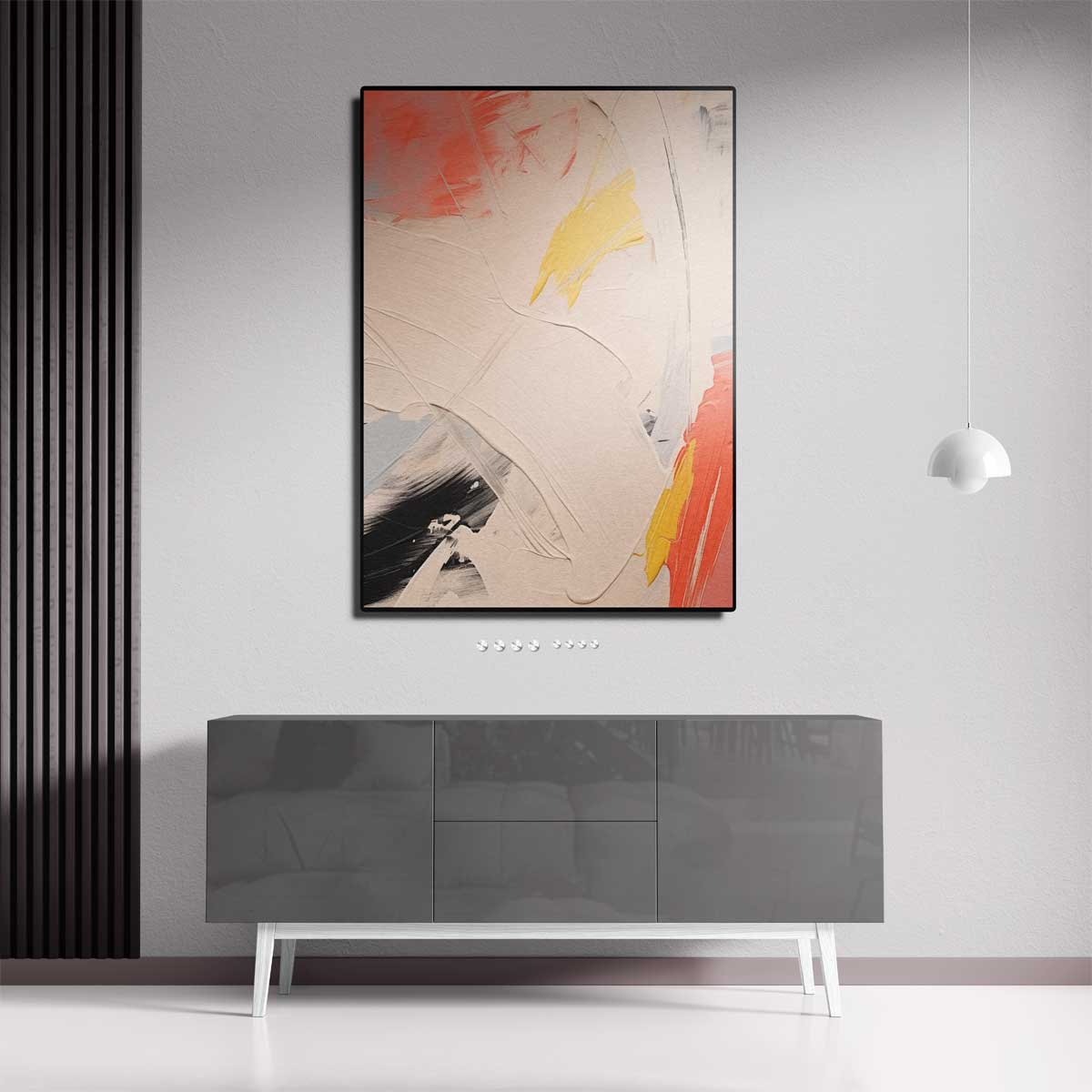 Kleurrijke Expressie op Canvas Kunstwerk-canvas-dibond-plexiglas-wanddecoratie-WallArtistic