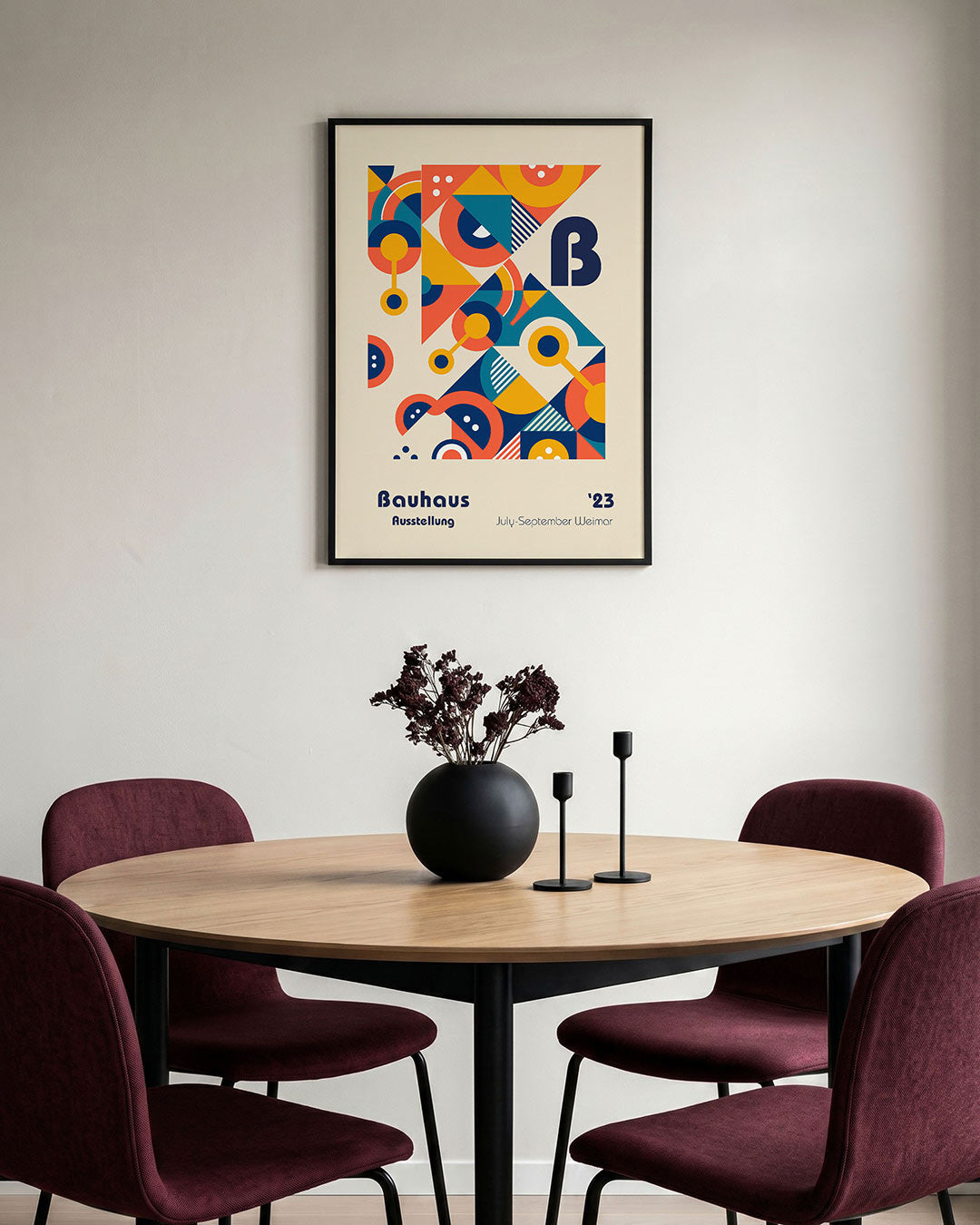 Vorm en kleurenspel Poster