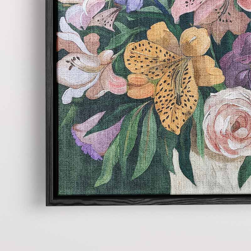 Bloemrijke Fantasie Kunstwerk-canvas-dibond-plexiglas-wanddecoratie-WallArtistic