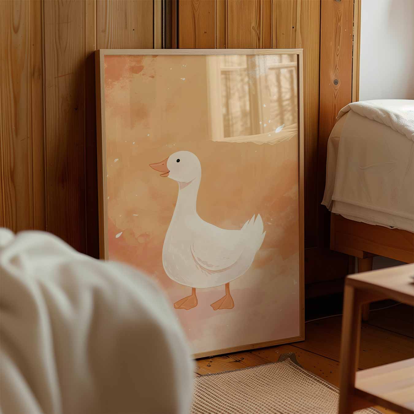 Vrolijke Gans Kunstposter