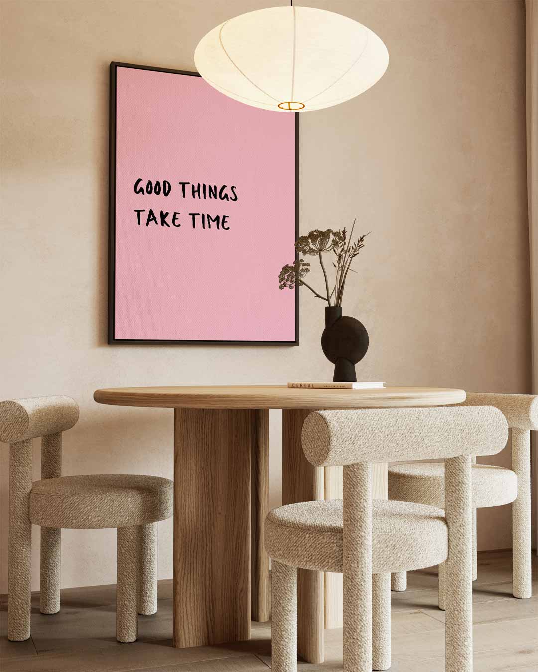 Geduld is een Schone Zaak Kunstwerk-canvas-dibond-plexiglas-wanddecoratie-WallArtistic