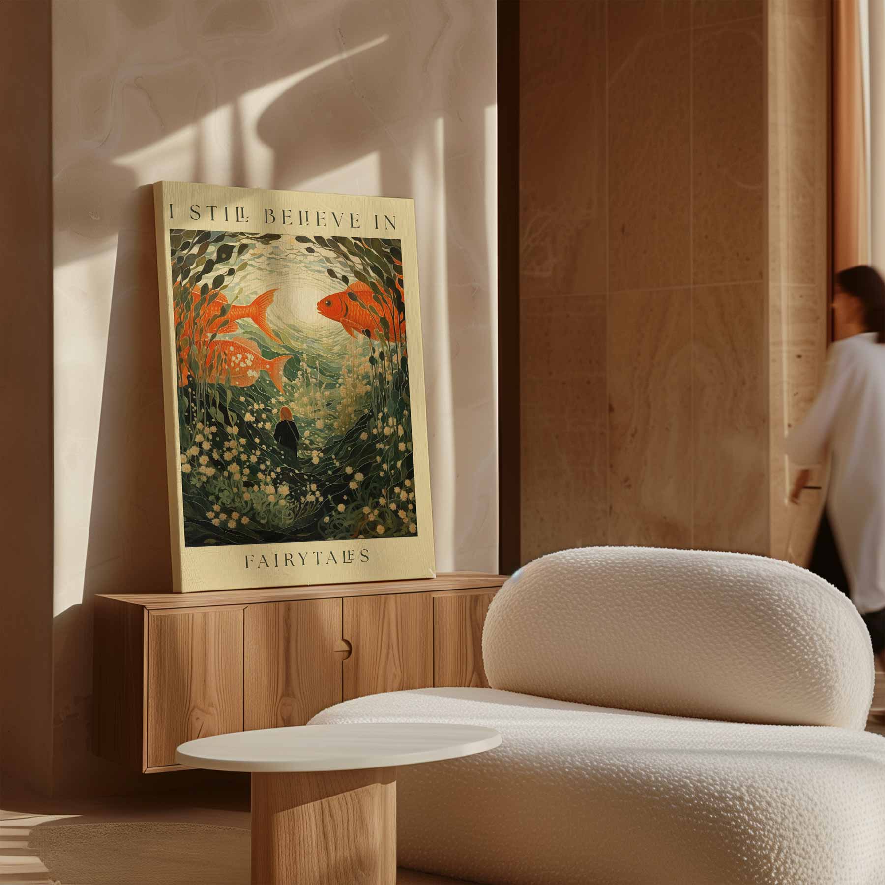 Droomwereld in de Onderwaterwereld Kunstwerk-canvas-dibond-plexiglas-wanddecoratie-WallArtistic