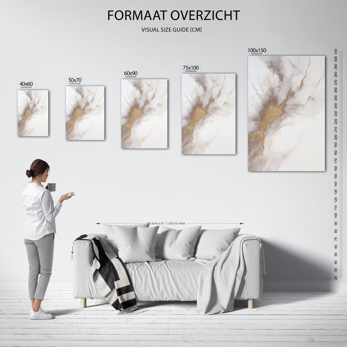 Organische lijnen Kunstwerk