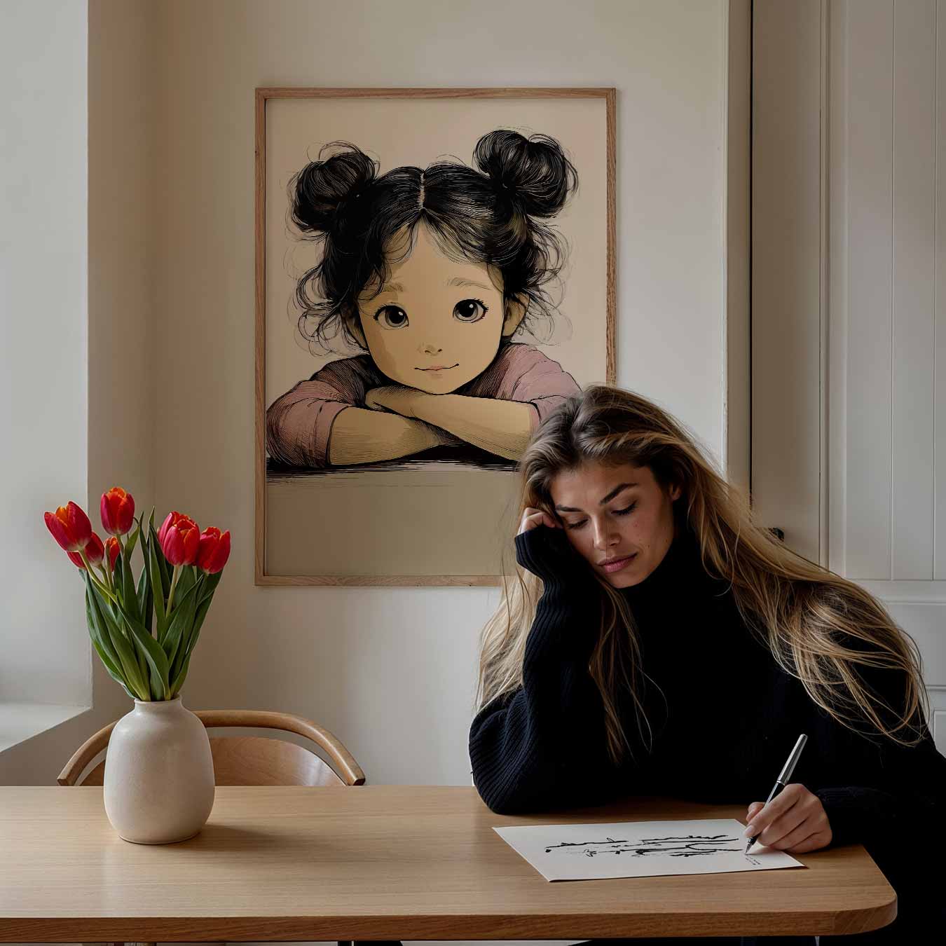Schattige Kinderkunst Poster