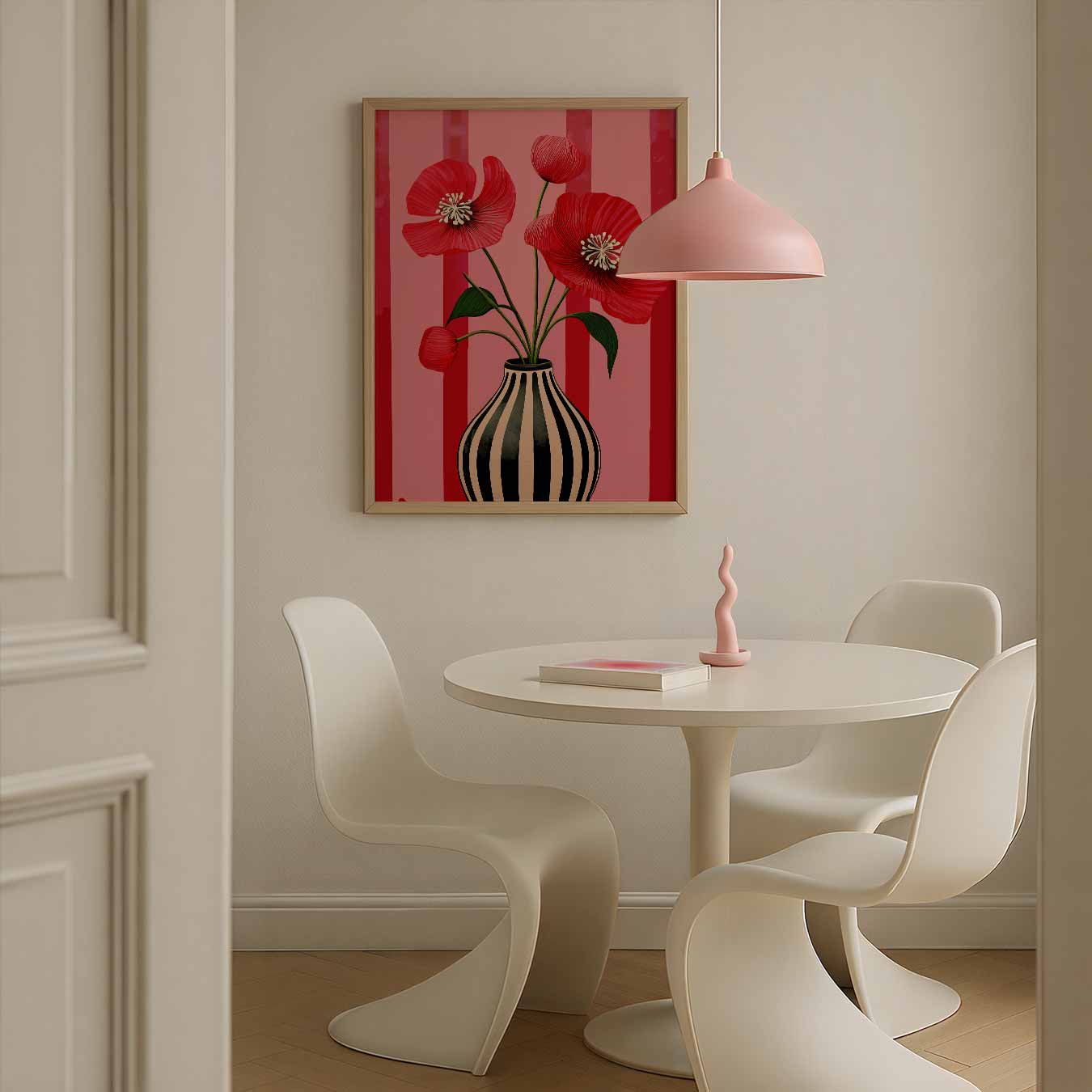 Rode Bloemenpracht Poster-WallArtistic