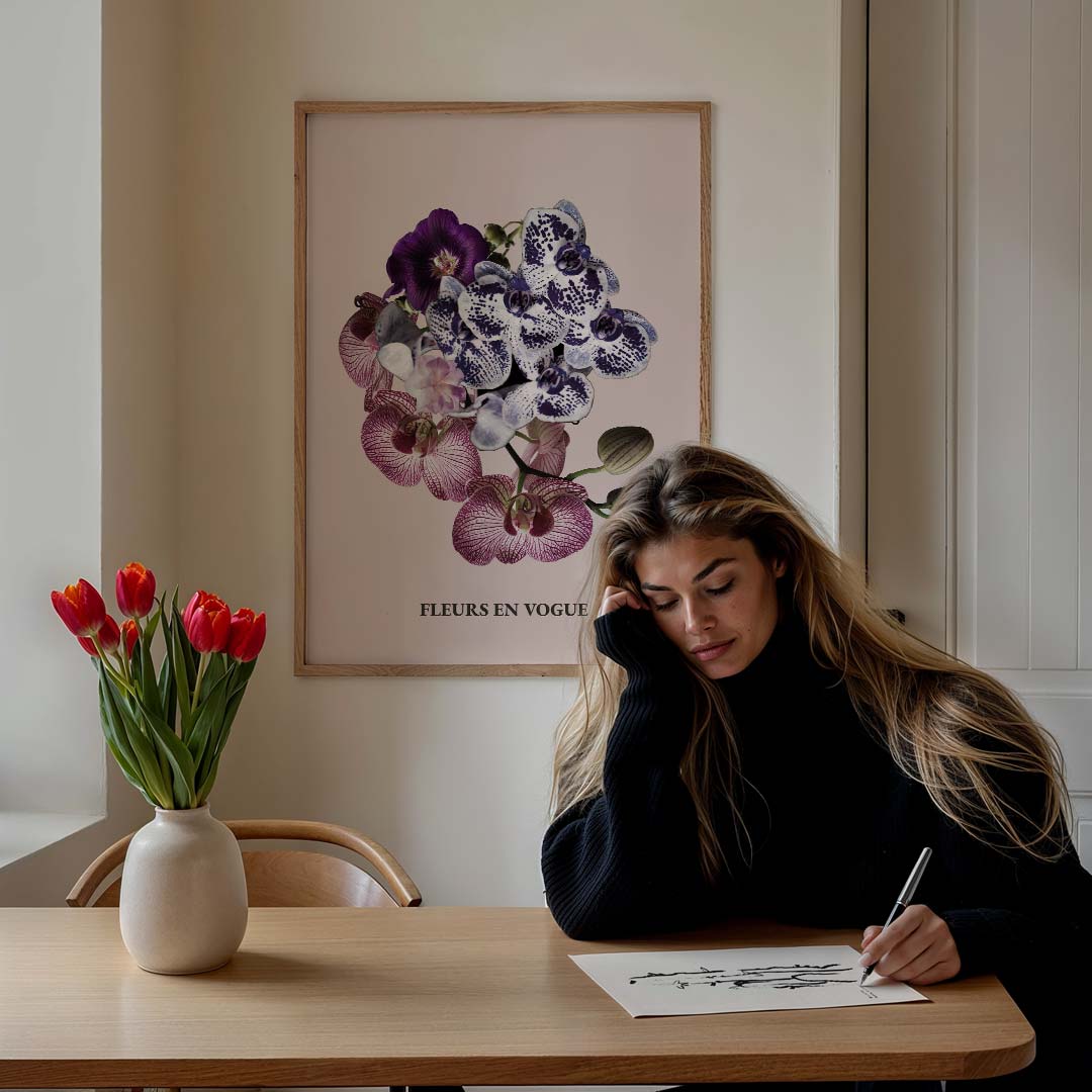 Bloemenpracht in Stijl Poster-WallArtistic