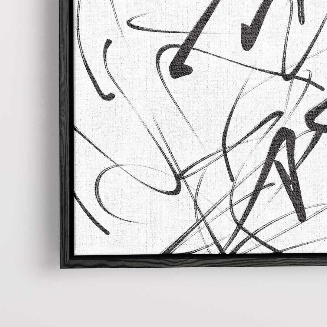 Chaotische Lijnen Kunstwerk Kunstwerk-canvas-dibond-plexiglas-wanddecoratie-WallArtistic