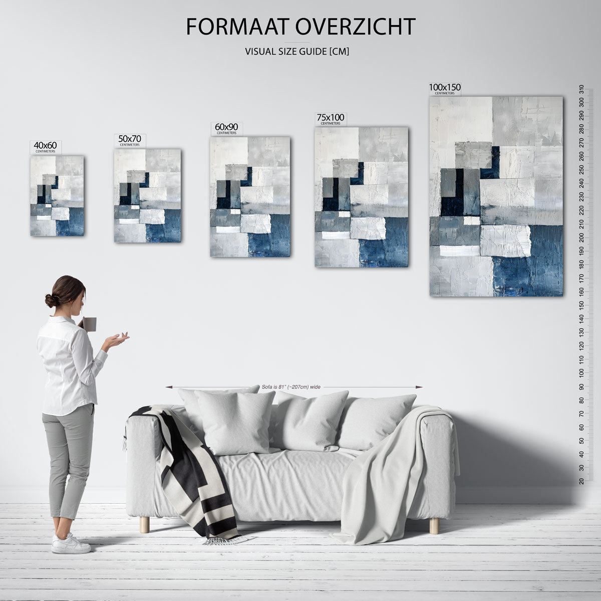 Geometrische compositie Kunstwerk