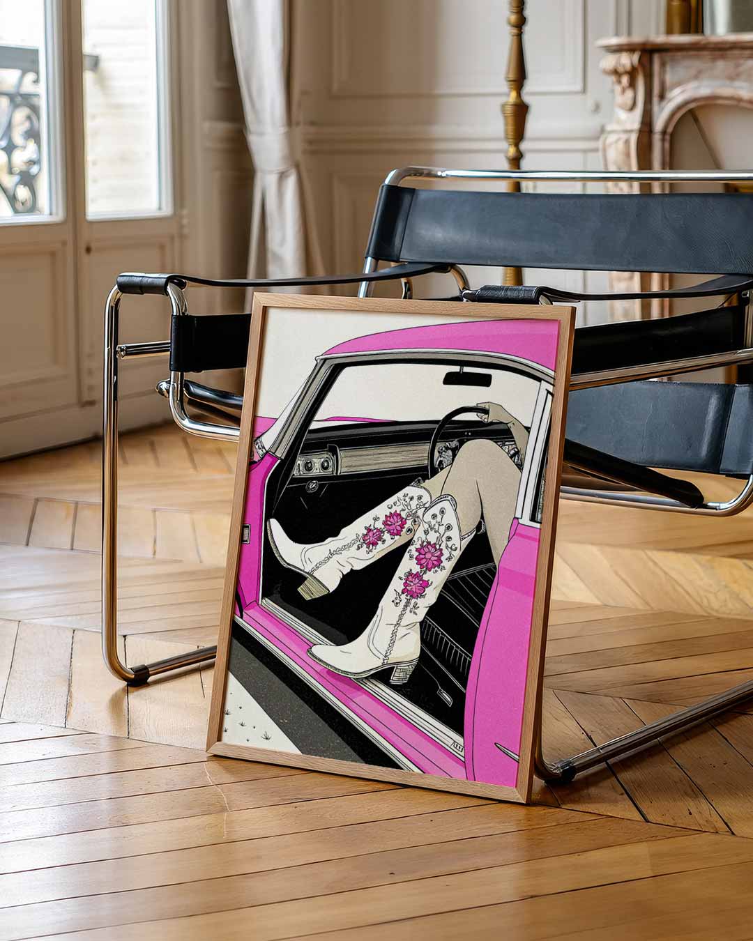 Stijlvolle Retro Roadtrip Poster