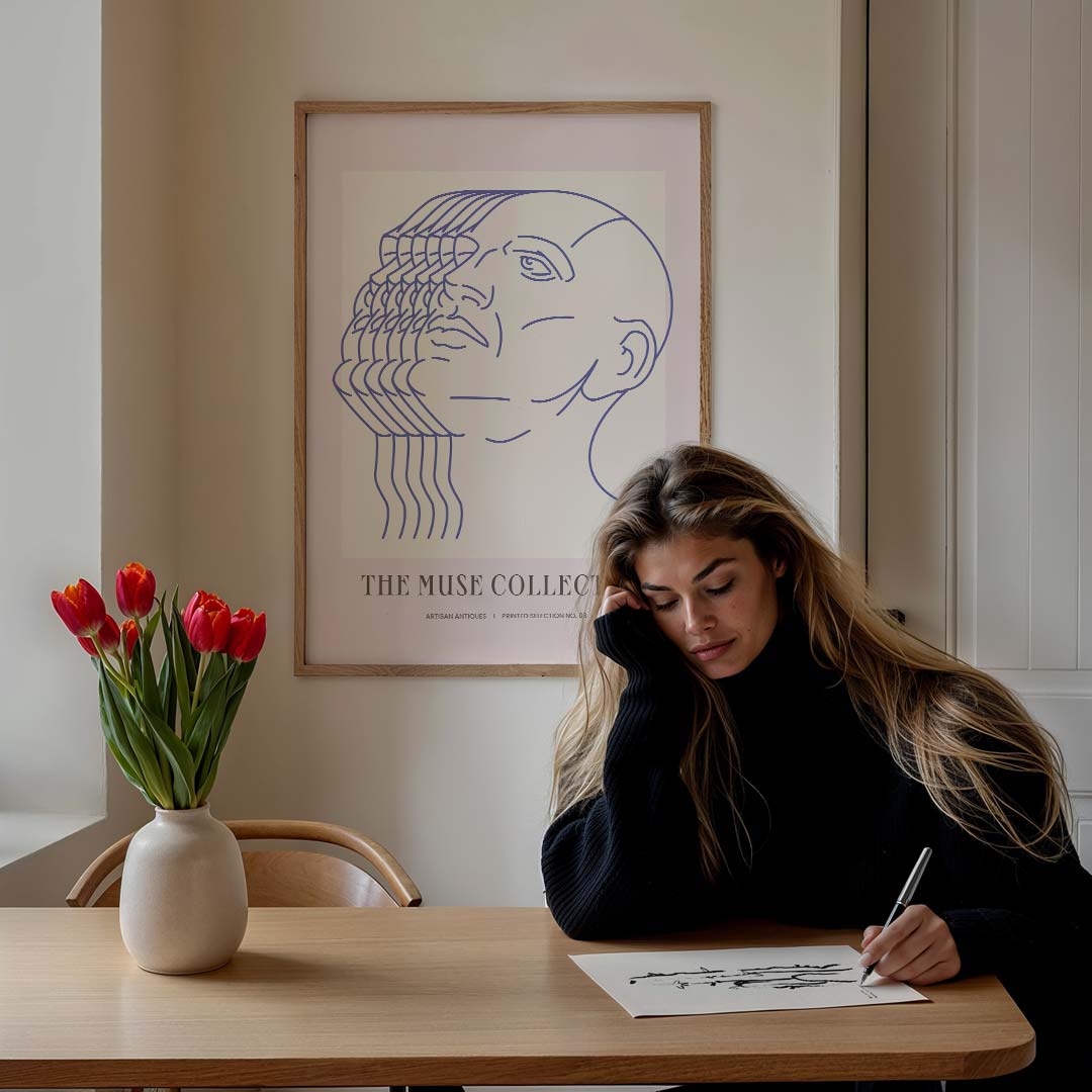 Moderne Kunstposter "The Muse Collection Poster-WallArtistic