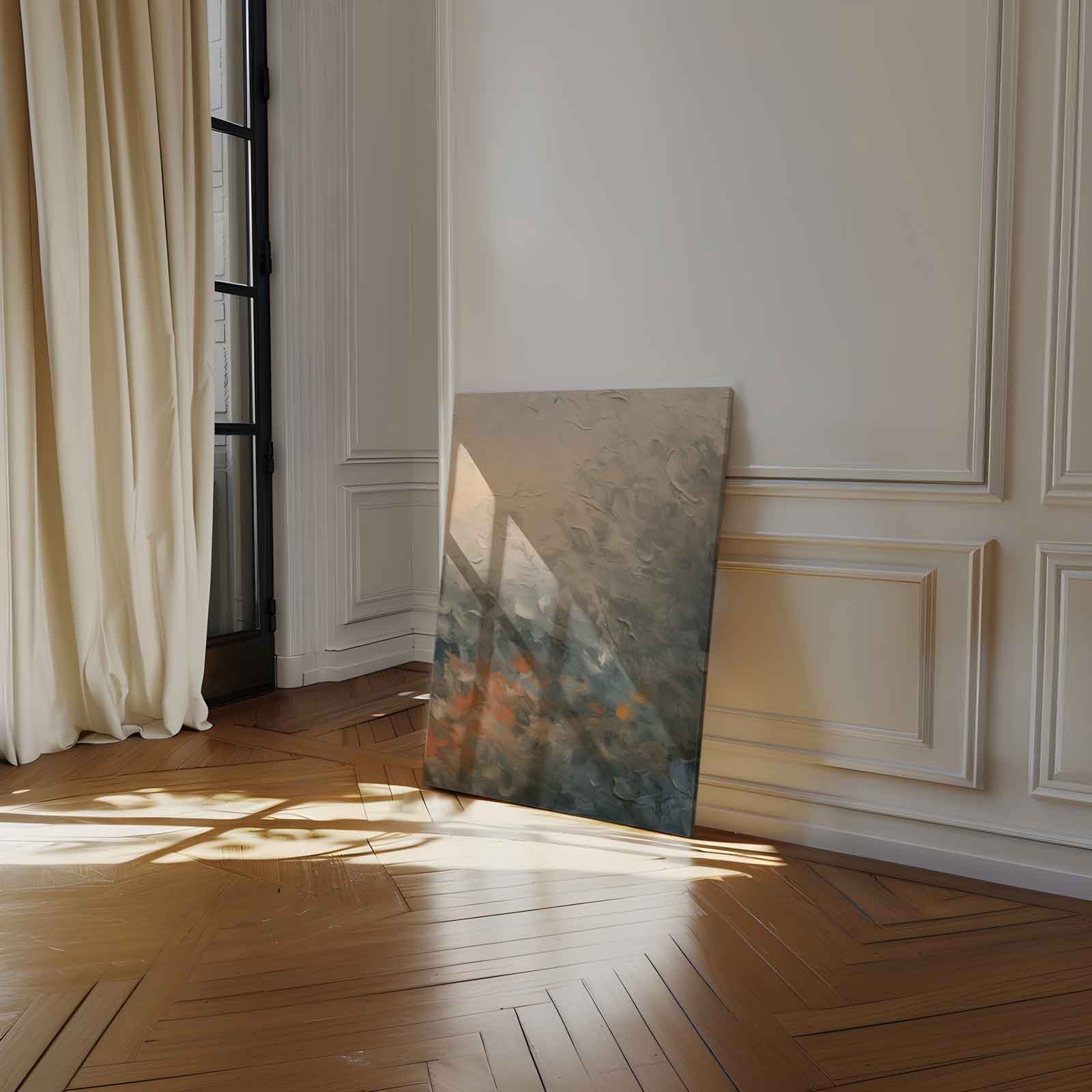 Kleurrijke Zonsopgang in Abstractie Kunstwerk-canvas-dibond-plexiglas-wanddecoratie-WallArtistic