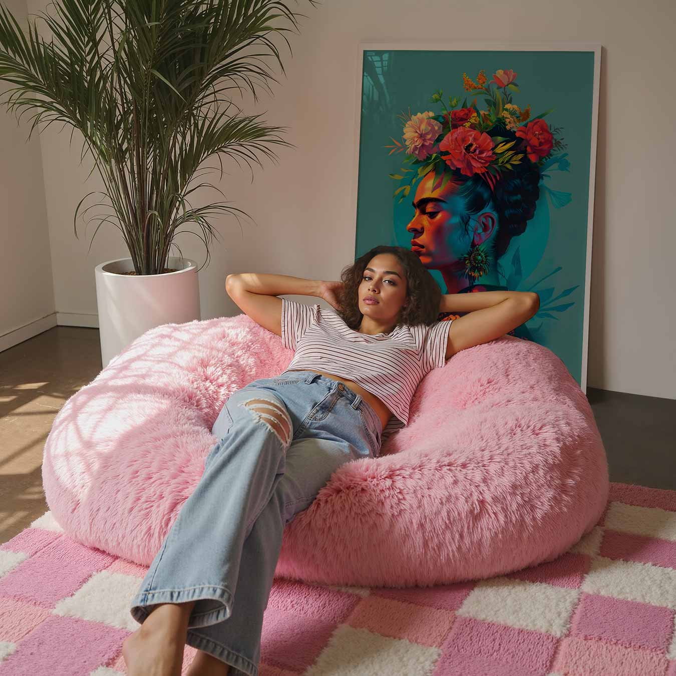 Bloemenportret Poster-WallArtistic