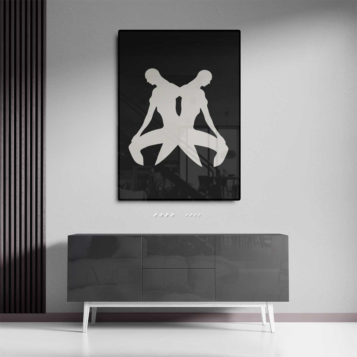 Reflectie in Beweging Kunstwerk-canvas-dibond-plexiglas-wanddecoratie-WallArtistic