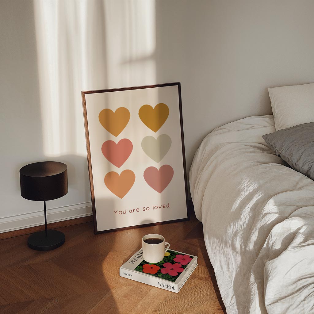 Liefdevolle Hartjes Poster