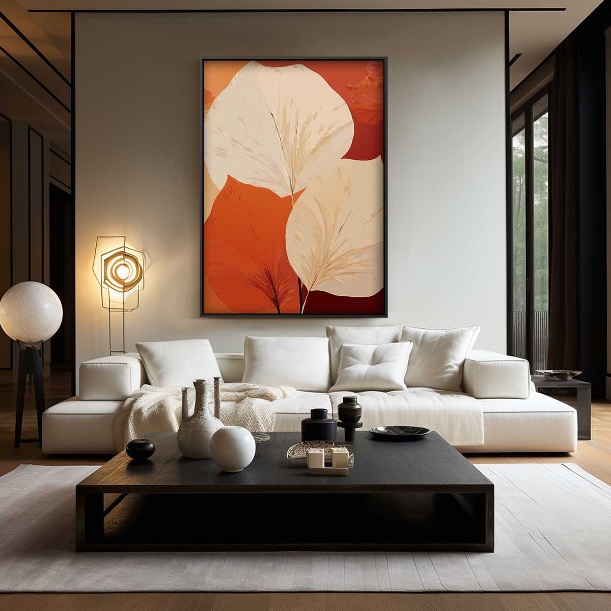 Blad in Herfstsfeer Kunstwerk-canvas-dibond-plexiglas-wanddecoratie-WallArtistic