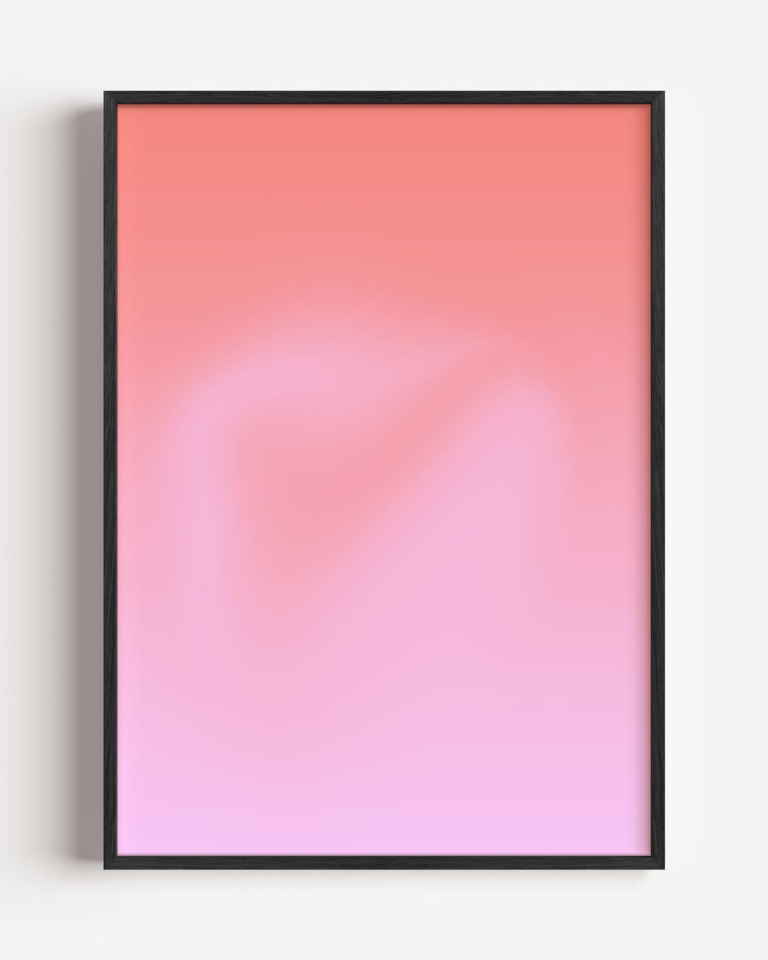 Dreamy Pink Gradient Poster-WallArtistic