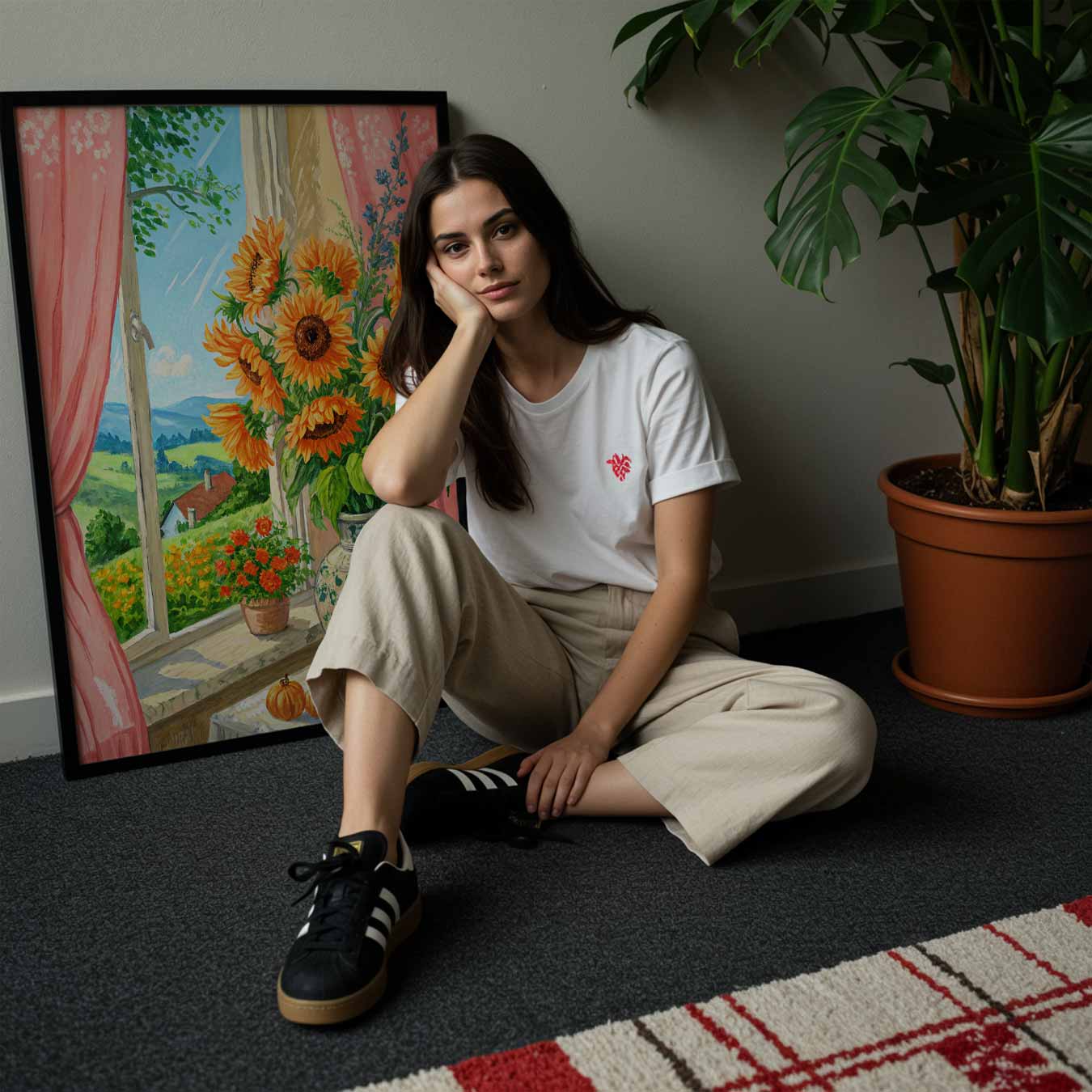 Zonnige Bloemenpracht Poster-WallArtistic